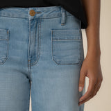 Meg High Rise Patch Pocket Wide Leg