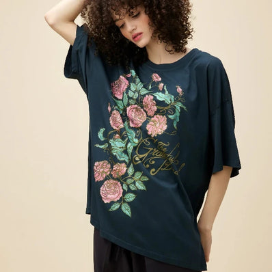 Grateful Dead Rose OS Tee