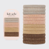 Nylon Glitter Medium Elastics 12pc