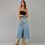 Halston High Rise Maxi Skirt