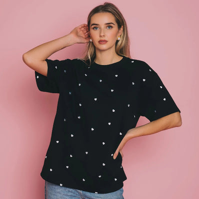 Tiny Heart Oversized Boxy Tee