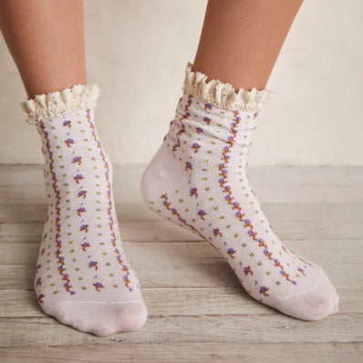 Free People Rosebud Waffle Ankle Sock