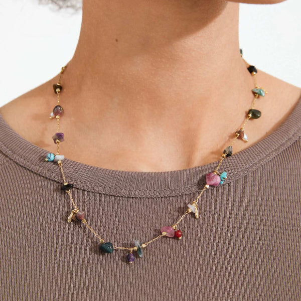 Here Semi-Precious Stones Necklace