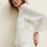 Helena Airy Button Up