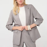 Herringbone 3/4 Sleeve Blazer