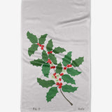 Geometry Birth Flower Tea Towel