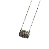 Western Belt Buckle Initial Necklace