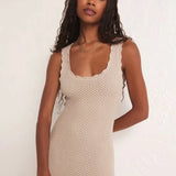 Ibiza Crochet Sweater Maxi Dress