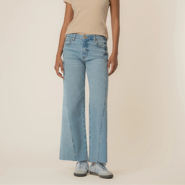 Meg High Rise Side Panel Wide Leg