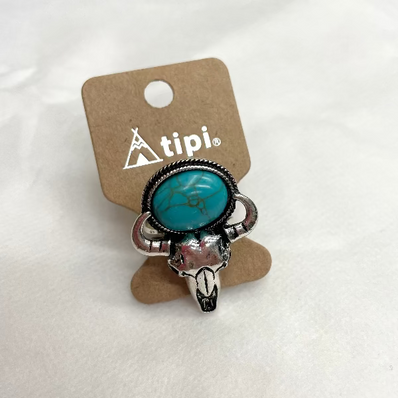 Turquoise Steerhead Cuff Ring