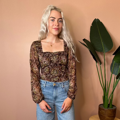 Zoey Square Neck Blouse