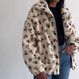 Brunette The Label Floral Sherpa Jacket