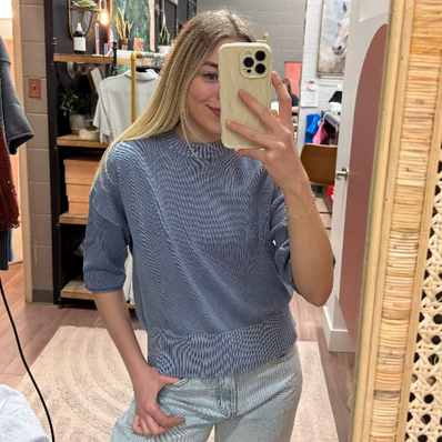 Nelkin 3/4 Sleeve Pullover