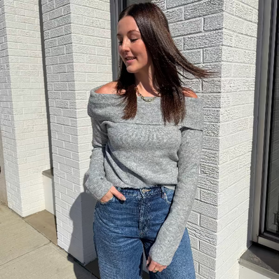 Off Shoulder Sweater