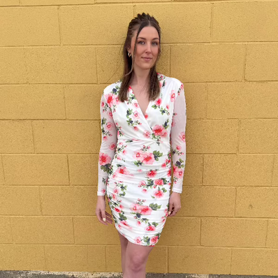 Watermelon Long Sleeve Dress