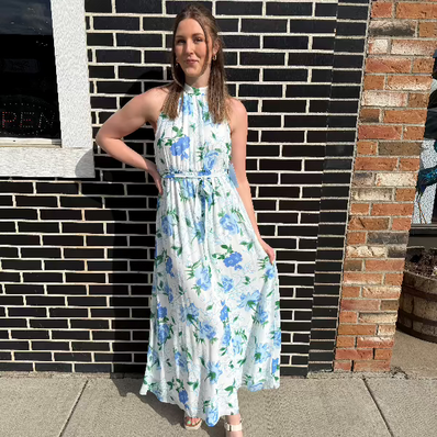 Lemon High Neck Dress