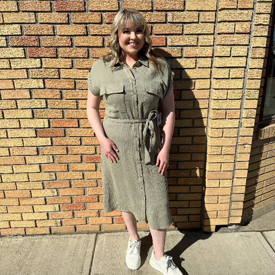 Opal Gauze Shirt Dress