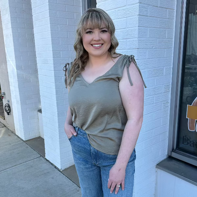 Chassidy Tie Shoulder Tank