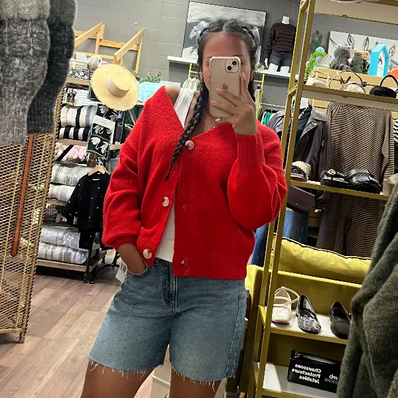 Balloon Sleeve Cardi
