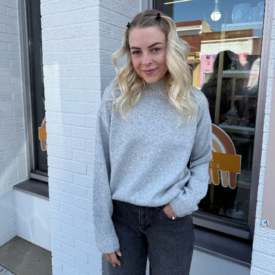 Daffodil Mock Neck Sweater