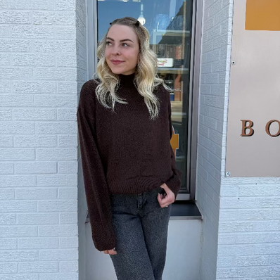 Daffodil Mock Neck Sweater