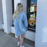 Chambray Button Up w/ Pearl Snaps