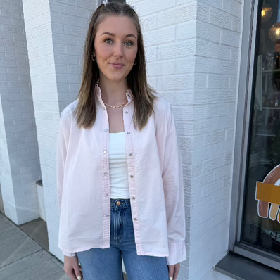 Chambray Button Up w/ Pearl Snaps