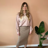 Londyn Long Pencil Skirt