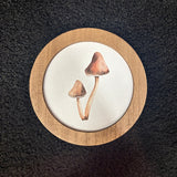 Mushroom Wall Art Round Frame
