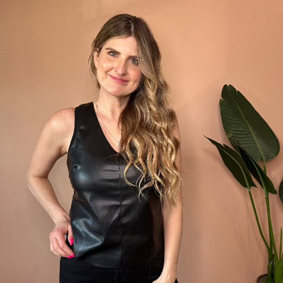 Susana Vegan Leather Tank