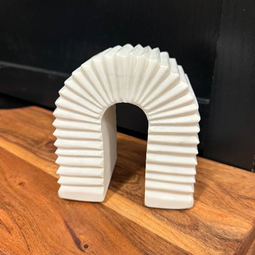 White Marble Arch Book End
