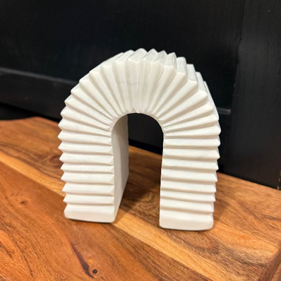 White Marble Arch Book End