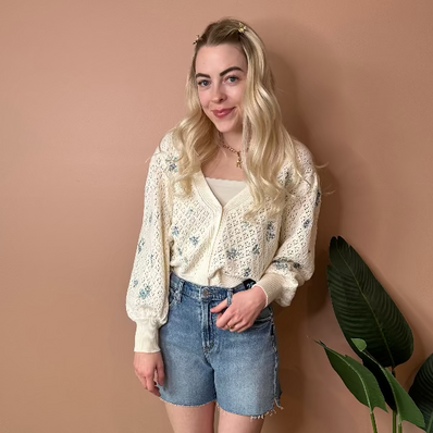 Louise Embroidered Cardigan