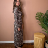 Exhale Sable Floral Midi Dress