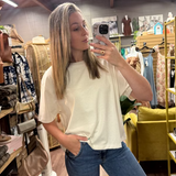 Brunette Boxy Tee
