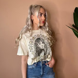 Stevie Nicks Metallic Boyfriend Tee