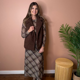 Rachael Mesh Midi Skirt