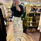 Far Out Zebra Wide Leg