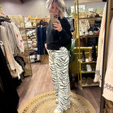 Far Out Zebra Wide Leg