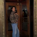 Leopard Sherpa Jacket