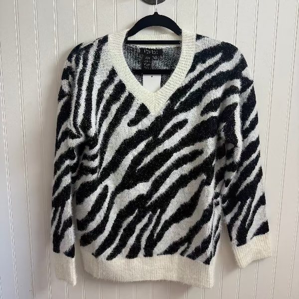 Zebra Knit Sweater