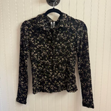 Green Glow Flowers Top
