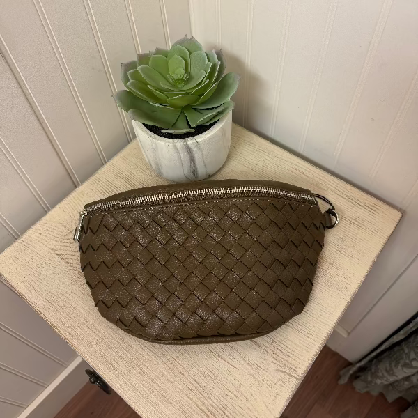 Delphine Woven Sling Bag