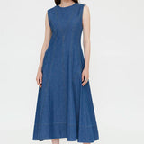 Chambray Long Dress