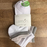 Double Cuff Powder Low Socks 3Pk