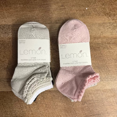 Ruffle Low Powder Socks 6Pk