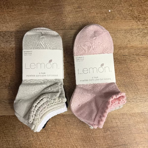 Ruffle Low Powder Socks 6Pk
