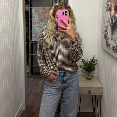 River Plaid Button Up