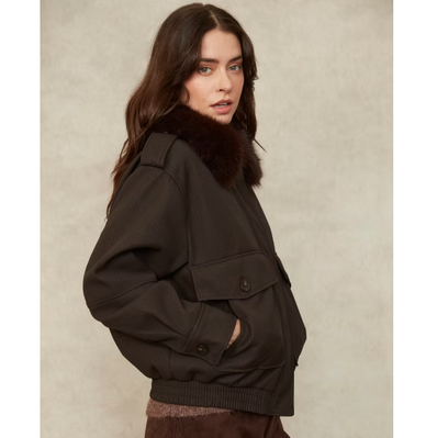 Mikayla Jacket w Faux Fur