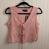 Lora Front Tie Tank Vest